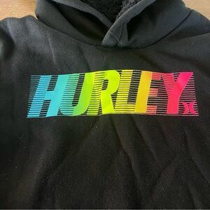 Kids Size 7 Hurley Black Hoodie Sweatshirt